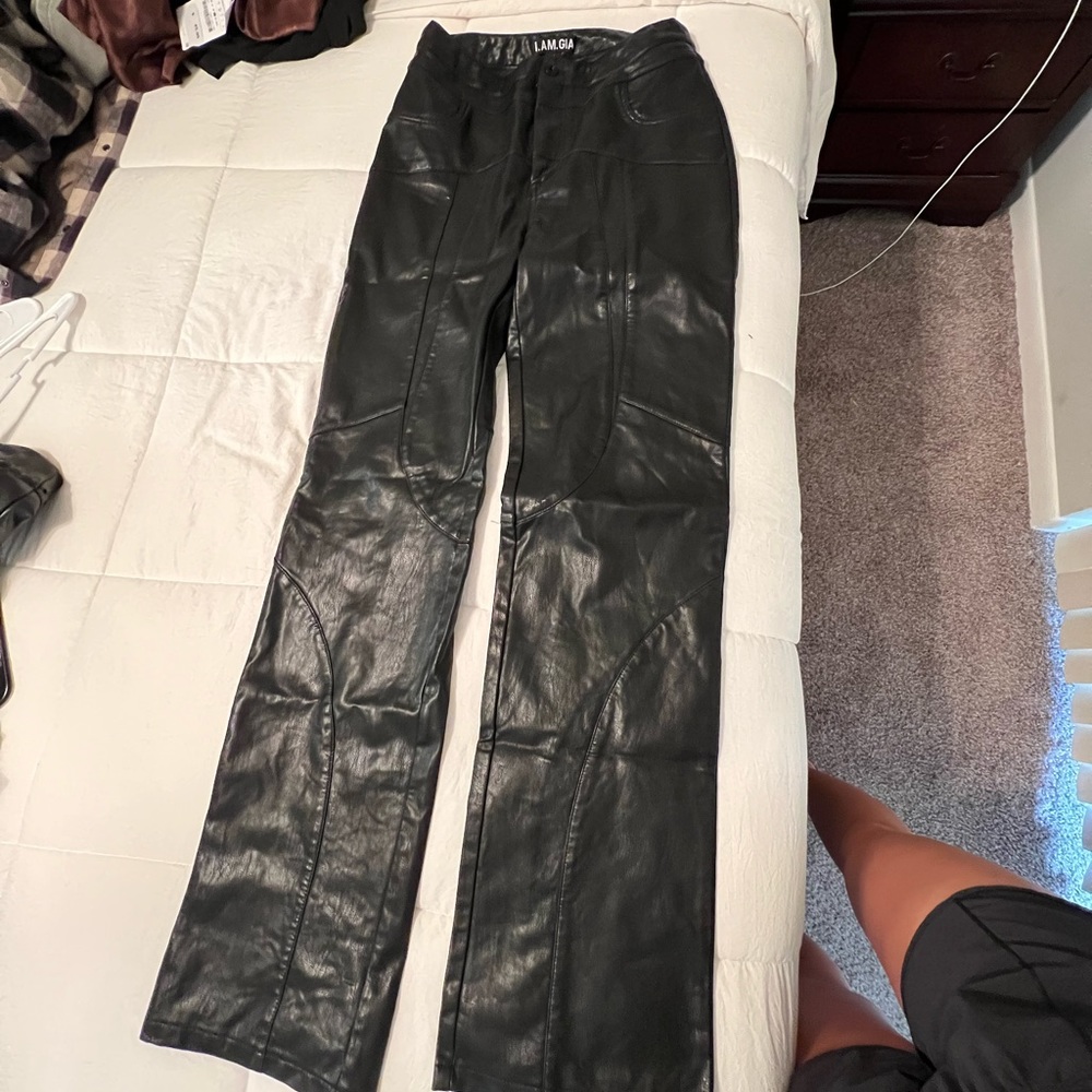 Black Leather Pants from I.AM.GIA